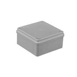 Puszka instalacyjna hermetyczna S-BOX 100x100x50, bez dławików, bezhalogenowa, IP65, szara