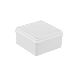 Puszka instalacyjna hermetyczna S-BOX 100x100x50, bez dławików, IP65, biała