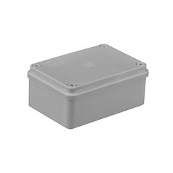 Puszka instalacyjna hermetyczna S-BOX 120x80x50, bez dławików, bezhalogenowa, IP65, szara