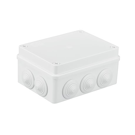 Puszka instalacyjna hermetyczna S-BOX 150x110x70, 10x PG-21, IP65, biała