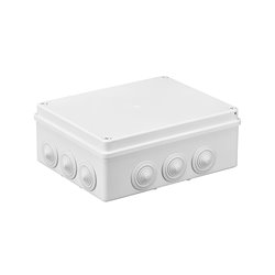 Puszka instalacyjna hermetyczna S-BOX 240x190x90, 12x PG-29, IP65, biała