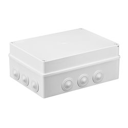 Puszka instalacyjna hermetyczna S-BOX 300x220x120, 12x PG-29, IP55, biała