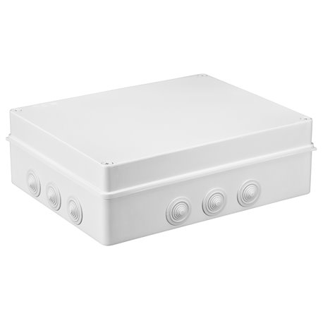 Puszka instalacyjna hermetyczna S-BOX 380x300x120, 12x PG-29, IP65, biała