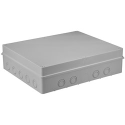 Puszka instalacyjna hermetyczna S-BOX 460x380x120, 18 osłabień, bezhalogenowa, IP65, szara