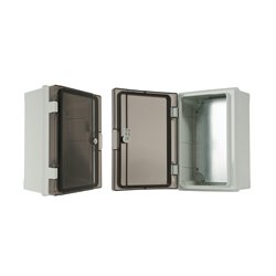 szafka rozdzielcza herm.210x300x130mm IP65, drzwi nieprzeźroczyste, odporna na UV