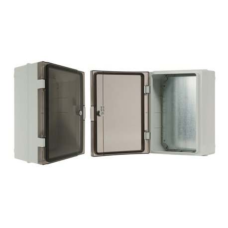 szafka rozdzielcza herm.260x350x150mm IP65, drzwi nieprzeźroczyste, odporna na UV