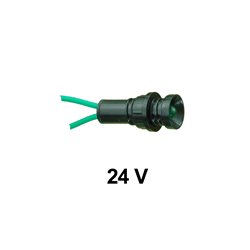 Kontrolka diodowa KLP-5 24V, zielona, opakowanie 100 szt.