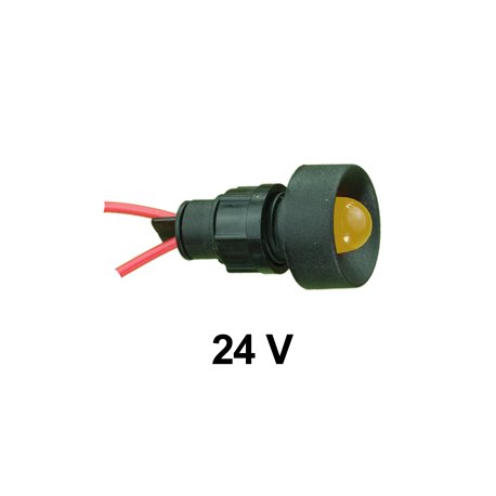 Kontrolka diodowa KLP-10 24V, żółta, opakowanie 50 szt.