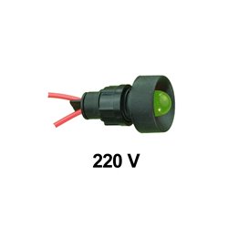 Kontrolka diodowa KLP-10 250V, zielona, opakowanie 50 szt.