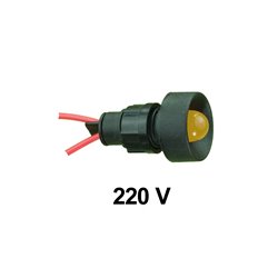 Kontrolka diodowa KLP-10 250V, żółta, opakowanie 50 szt.