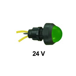 Kontrolka diodowa KLP-20 24V, zielona, opakowanie 50 szt.