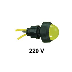 Kontrolka diodowa KLP-20 250V, żółta, opakowanie 50 szt.